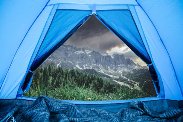 istock view from touristic tent to mountain valley 1342414162