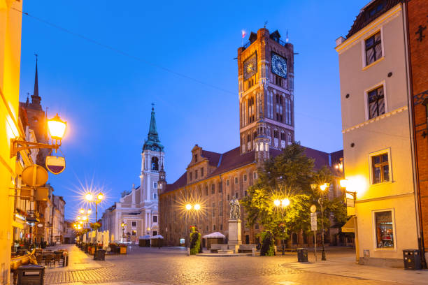istock Night Town Hall in Torun, Poland 1342415548