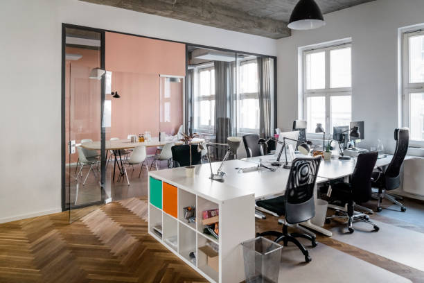 istock Modern interior of a startup office space 1342417978
