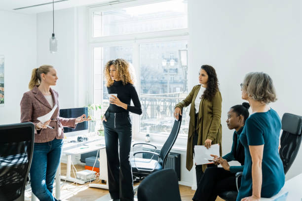 istock Corporate workers are planning strategy in meeting 1342418667