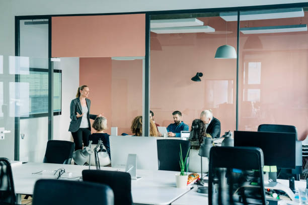 istock Business team having a meeting in board room 1342418883