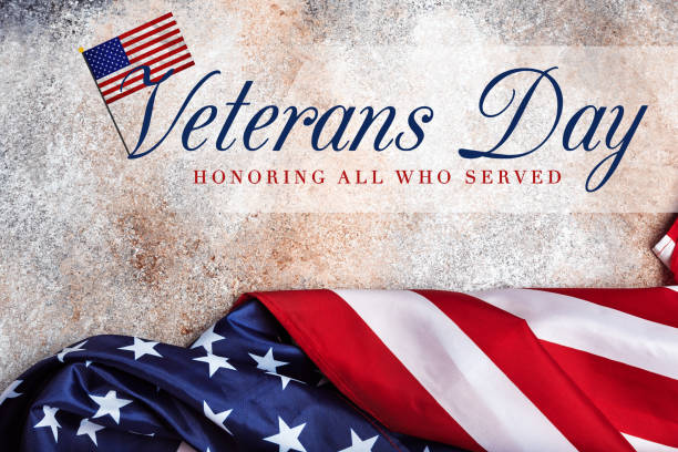 istock American flag on grunge background . Veterans Day 1342420245