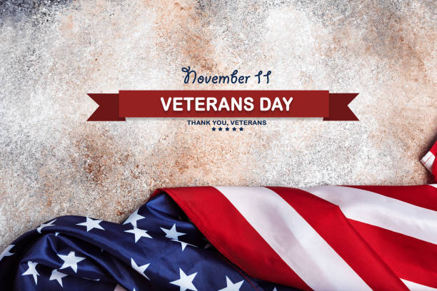 istock American flag on grunge background . Veterans Day 1342420248