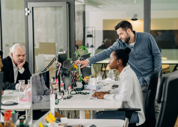 istock Business people working together in office 1342421369