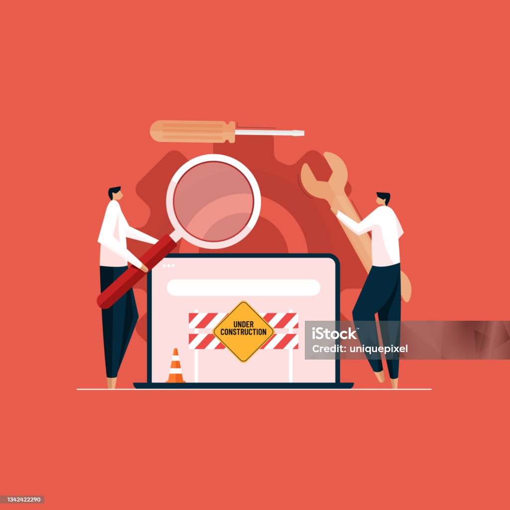 Developer Team Developing And Maintaining Web Site Solving Error And ...