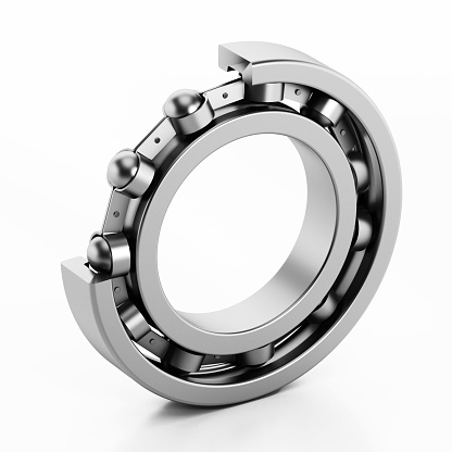 Ball bearing isolated on white.