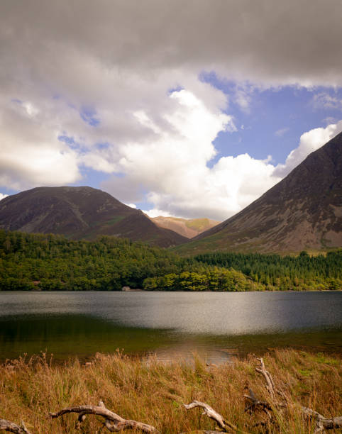 View across the moor towards Haweswater reservoir in the Lake District region of England, on a typical summer’s day.