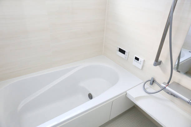 Newly built house bathroom