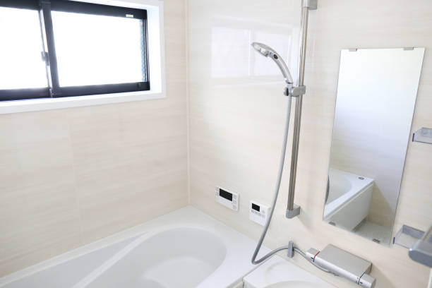 istock Newly built house bathroom 1342430676