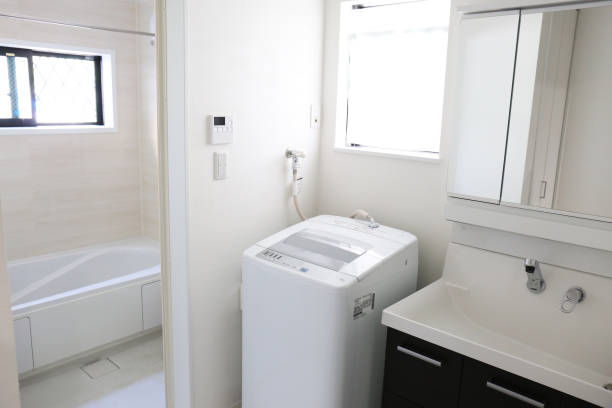 Newly built house bathroom
