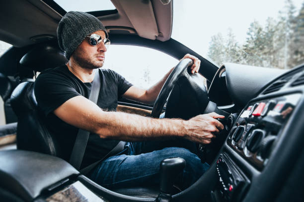 istock Key to start and cold start of the car engine 1342431791