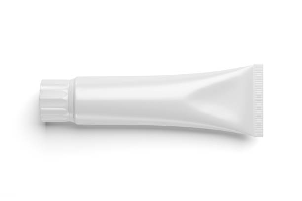 istock Blank white cosmetic tube isolated on white. 1342435903