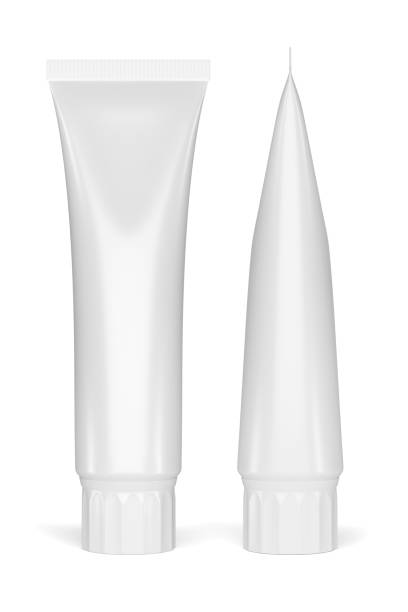 istock Blank white cosmetic tube isolated on white. 1342436066