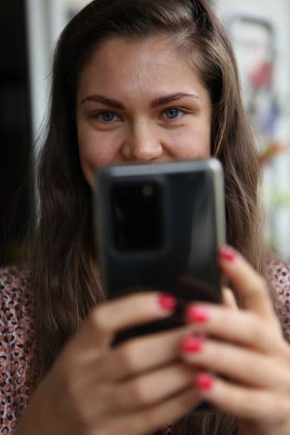 istock Girl taking a selfie 1342448335
