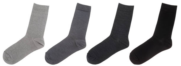 istock Socks of various shades isolated on white 1342450666