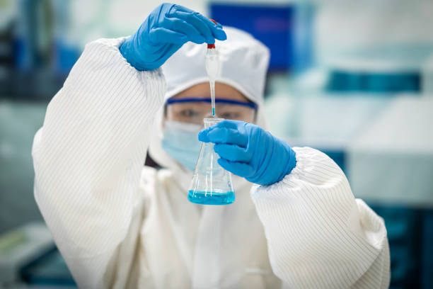 istock A young Asian woman is in the lab 1342451216