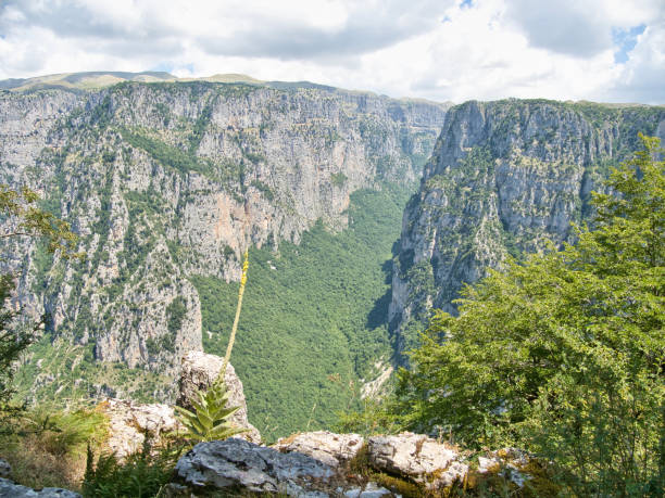 istock The beautiful view over the Vikos Gorge from the Oxya viewpoint 1342455326