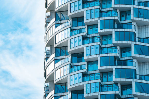 Modern flats in downtown, London