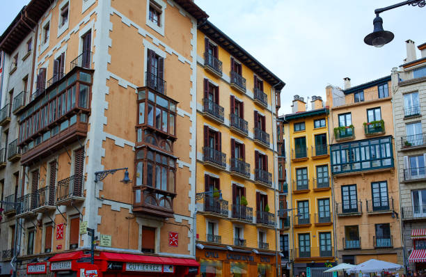 istock Pamplona Navarra City Hall square. Camino de Santiago 1342456521