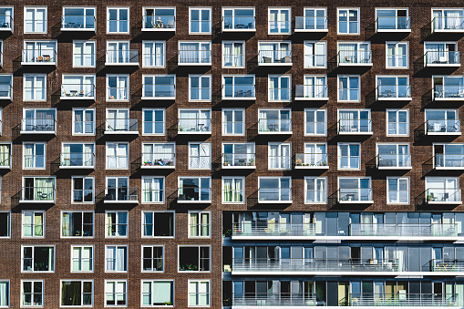 Modern flats in downtown, London