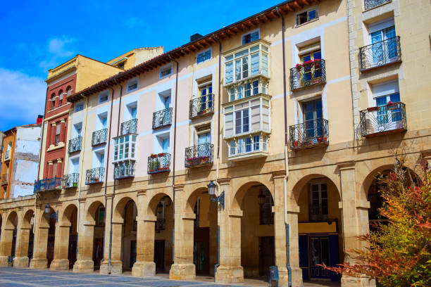 istock Way Saint James Logrono Arcades Mercado plaza 1342459156
