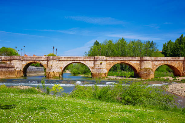 istock Bernesga river bridge in Leon Way of Saint James 1342471901