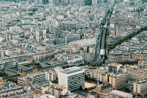 Paris seen from above