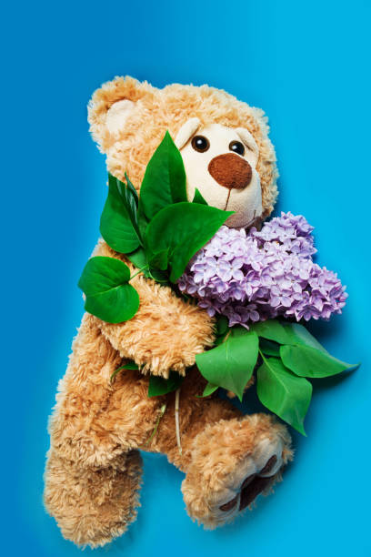 istock Teddy Bear With Flowers 1342476274
