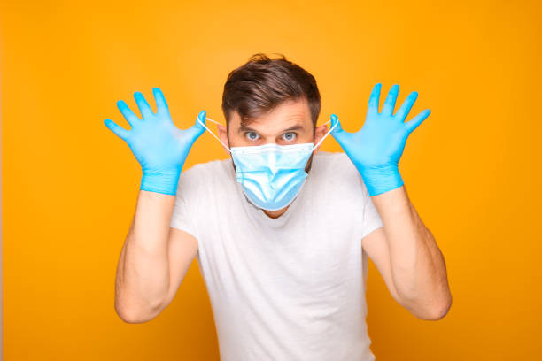 istock a man in a medical mask. 1342482940