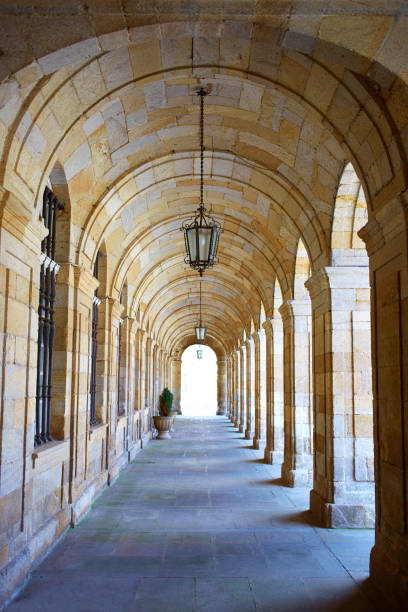 istock Santiago de Compostela Plaza Obradoiro arcade 1342483176