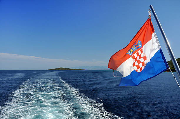 croatian cruise stock photo