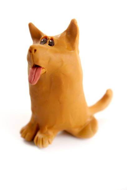istock Plasticine handmade dog isolated on white 1342490144