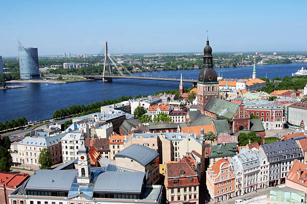istock riga and daugava river from the top of a tower 134249040