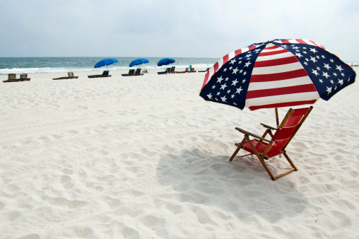 A beach on the Alabama Gulf Coast.