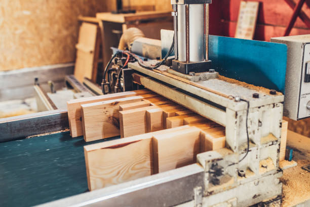 istock woodworking machine at a sawmill 1342493283