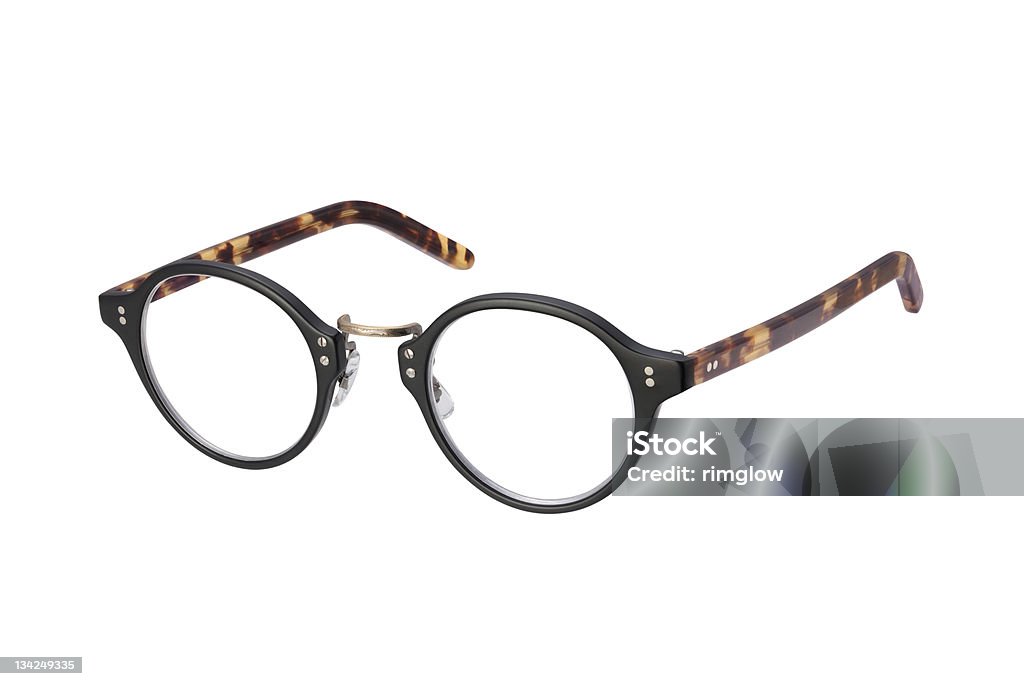 Gafas retro aislado con trazado de recorte - Foto de stock de Accesorio para ojos libre de derechos