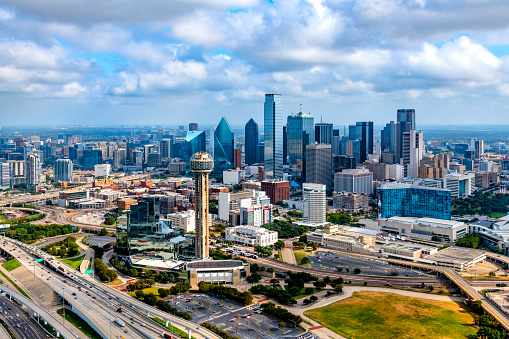 Dallas Skyline Aéreo photo