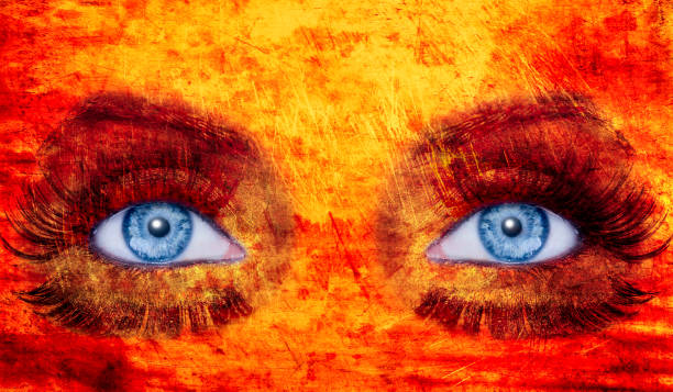istock abstract blue eyes makeup woman texture red yellow 1342494366