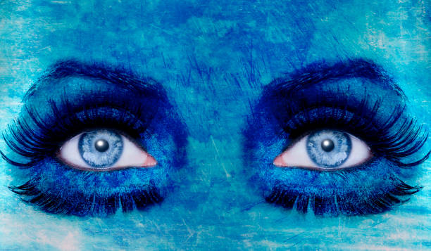 istock abstract blue eyes makeup woman grunge texture 1342494658