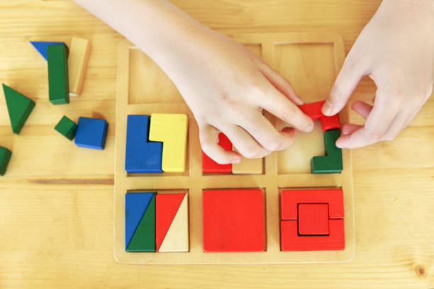 istock children's educational games. child's hands 1342495628