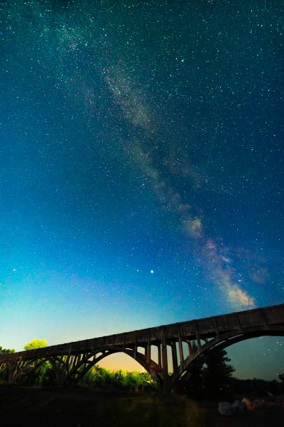 istock Elevated Flume and Milky Way 1342500172