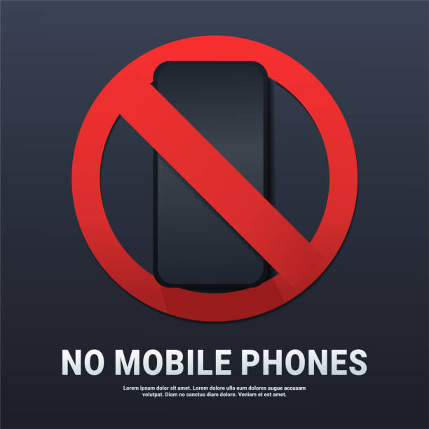 istock No mobile phone sign. Turn off phone. Smartphone not allowed, blocked. 1342500630
