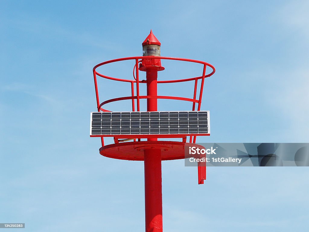 harbour lampe, lumineux, signe équipé par l'énergie solaire - Photo de Ampoule électrique libre de droits