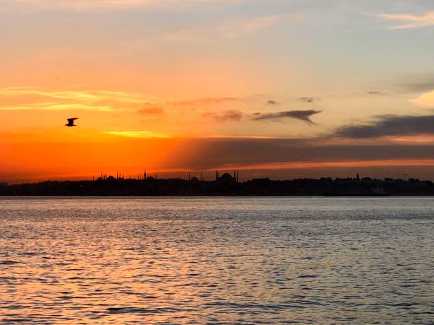 istock Beautiful sunset in Istanbul 1342503144