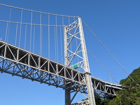 Close up of the Bear Mountain Bridge NY