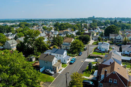 Sayreville NJ town aerial panoramic view is a small town in USA