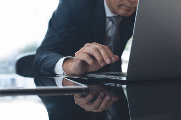 istock Businessman working in modern office 1342528381