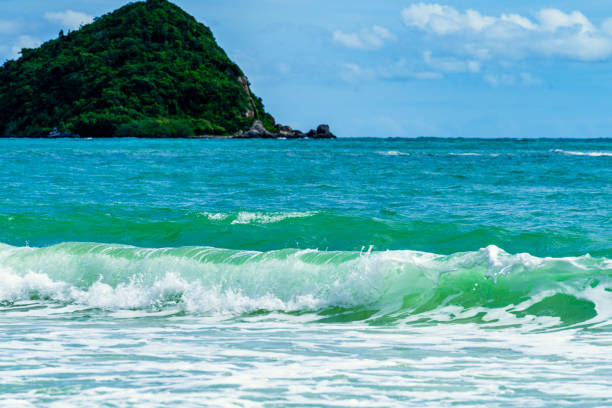 beautiful waves in the sea,nature background,sea beach