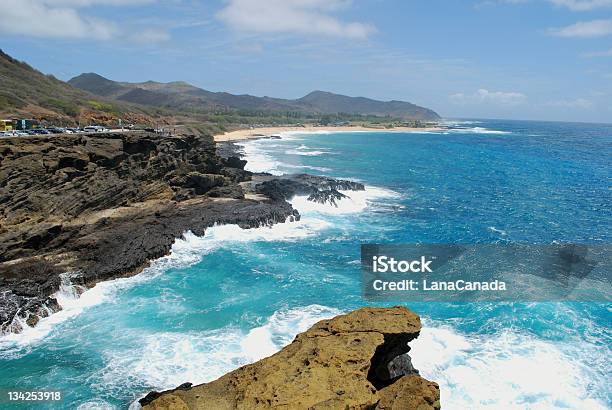 Halona Blowhole I Wybrzeża W Oahu - zdjęcia stockowe i więcej obrazów Gejzer - Gejzer, Szczelina w klifie, Inwigilacja