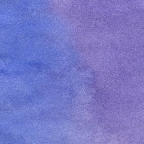 istock Blue and Purple Hand Drawn Watercolor Abstract Background. 1342579481